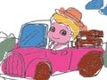 遊戲可愛的兒童上色汽車在線