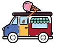 遊戲冰淇淋卡車著色 在線