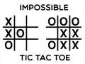 遊戲不可能的井字遊戲在線