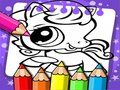 遊戲Littlest 寵物店著色書 在線