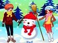 遊戲孩子們和雪人裝扮 在線