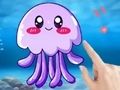 遊戲著色書：水母 在線