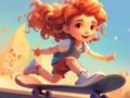 遊戲著色書：騎滑板 在線