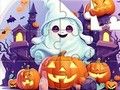 遊戲拼圖遊戲：萬聖節可愛幽靈 在線