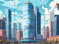 遊戲拼圖遊戲：城市建築 在線
