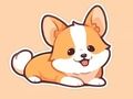 遊戲著色本：柯基犬 在線