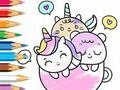 遊戲著色書：一杯獨角獸 在線