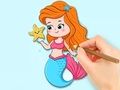 遊戲著色書：美麗的人魚公主 在線
