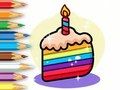 遊戲著色書：生日蛋糕 在線