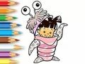 遊戲著色書：怪物服裝女孩 在線