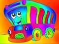 遊戲兒童車輛著色書 在線
