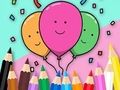 遊戲著色書：慶祝氣球 在線