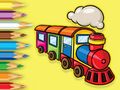 遊戲著色書：奔跑的火車 在線