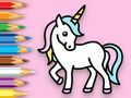 遊戲著色書：快樂獨角獸 在線