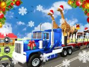 遊戲聖誕節動物運輸卡車 在線