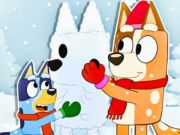 遊戲拼圖遊戲：藍色聖誕雪人 在線