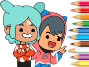 遊戲著色書：Toca Boca朋友 在線