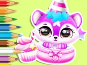 遊戲著色書：嬰兒絨毛的生日 在線