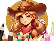 遊戲著色書：女牛仔 在線