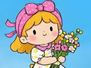 遊戲拼圖拼圖：小花女孩 在線