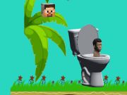 遊戲旋轉的Skibidi廁所Flappy Minecraft 在線