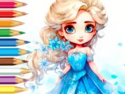 遊戲著色書：冷凍公主 在線