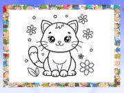 遊戲美麗的貓著色書 在線