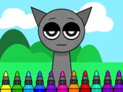 遊戲著色書：Sprunki Incredibox Gray 在線