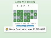 遊戲動物單詞猜測遊戲 在線