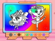 遊戲著色書：Ballerina Cappuccin在線