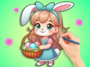 遊戲著色書：復活節彩蛋DIY在線