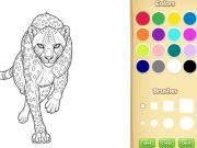 遊戲野生動物著色書在線