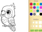 遊戲卡瓦伊動物著色書在線