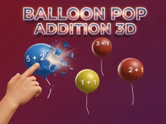 遊戲Balloon Pop Addition 3D在線