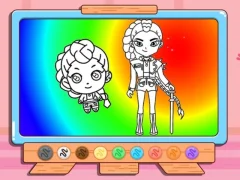 遊戲Coloring Book: Kpop Rumi在線