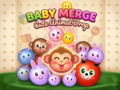 遊戲Baby Merge Cute animal drop在線