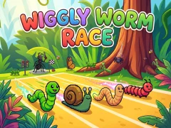 遊戲Wiggly Worm Race在線