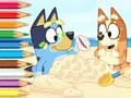 遊戲Coloring Book: Bluey On The Beach在線