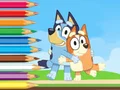 遊戲Coloring Book: Bluey And Bingo Holiday在線