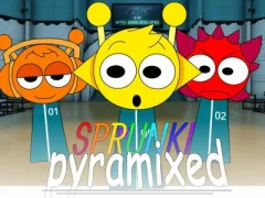 遊戲Sprunki Pyramixed: Squid Game在線