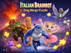 遊戲Italian Brainrot Drag Merge Puzzle在線