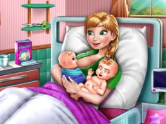 遊戲Ice Princess Twins Birth在線