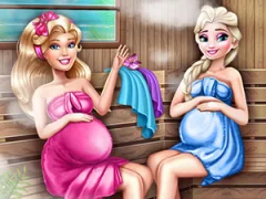 遊戲Cute Mommies Pregnant Sauna在線