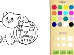 遊戲Halloween Coloring Book在線