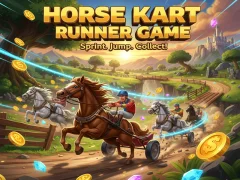 遊戲Horse Kart Runner Game在線