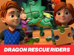 遊戲Dragon Rescue Riders Jigsaw Puzzle在線