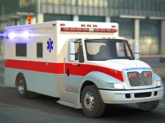 遊戲City Ambulance Car Driving在線