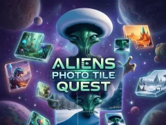 遊戲Aliens Photo Tile Quest在線