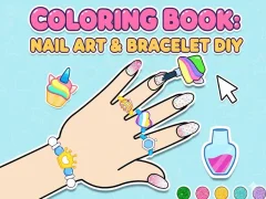 遊戲Coloring Book: Nail Art & Bracelet Diy在線