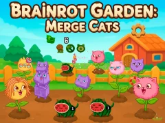 遊戲Brainrot Garden. Merge Cats在線